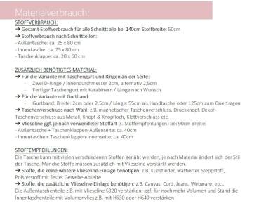 Papierschnittmuster Handtasche Coveta