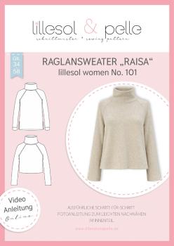 Papierschnittmuster Lillesol women No.101 Raglansweater Raisa