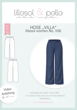 Papierschnittmuster Hose Villa Damen | lillesol women No.106