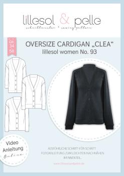 Papierschnittmuster Oversize Cardigan "Clea" 