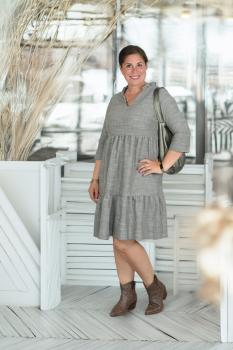 Preview: Nähbeispiel Papierschnittmuster Kleid Vela lillesol women No.96
