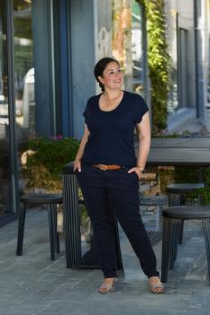 Preview: Nähbeispiel Papierschnittmuster T-Shirt Luma women No.97