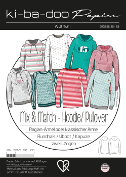 Schnittmuster Mix & Match - Hoodie/Pullover