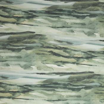 Ilana Canvas Streifen, Aquarell, grün/naturweiß