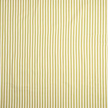 Stretch-Satin Martha, Streifen senf-weiß