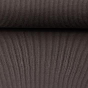 Tessa, Schlauchware, Rippen-Bündchen, uni, dunkelgrau/taupe, HW23/24