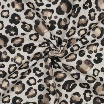 Ausdrucksstarker Canvas-Stoff für kreative Nähideen im Leo-Look