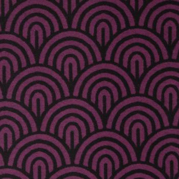 Baumwoll-Jacquard, Emliy, bordeaux/schwarz