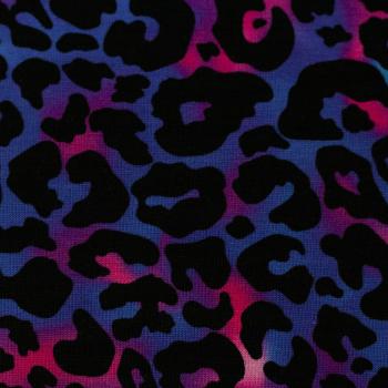 Baumwolljersey Mandy im Leodesign, Farbverlauf in Royalblau und Pink