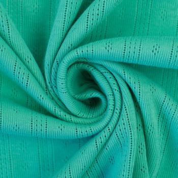 Tiana – Feinstrickjersey mit zauberhaftem Lochmuster, uni, hellmint