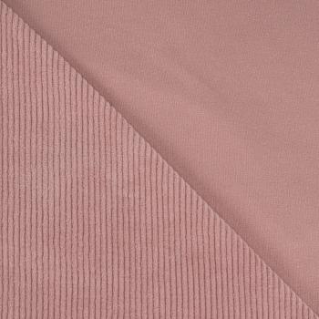 Cord-Jersey, uni, Nude