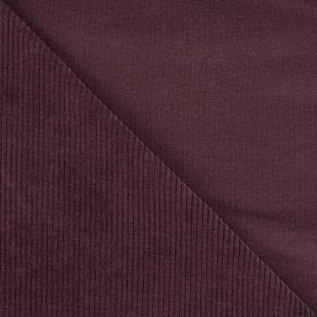 Cord-Jersey, uni, Mauve