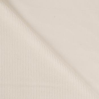 Cord-Jersey, uni, Ecru