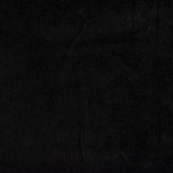 Cord-Jersey, uni, Black