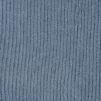 Cord-Jersey, uni, Dusty Blue