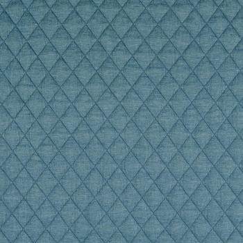 Vintage Jacquard Jersey mit Steppung, uni, melange, petrol