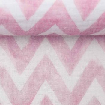 Chevron-Design in Rosa