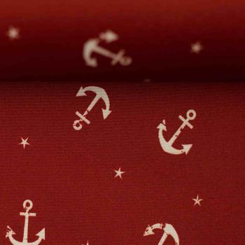 NANO-Softshell Fiete, Anker, Sterne, burgundy