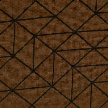 Aspen Linien – grafischer Kuschelsweat in Braun und Dunkelbraun