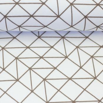 Preview: Aspen Linien – grafischer Kuschelsweat in Natur und Taupe
