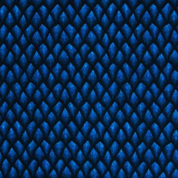 Davos Sweat Blau – Drachenschuppen Stoff angeraut, weicher Baumwoll‑Sweat für Hoodies & Kostüm