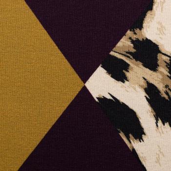French Terry mit Rautenpower - Geoluxe Argyle by ki-ba-doo, Violett