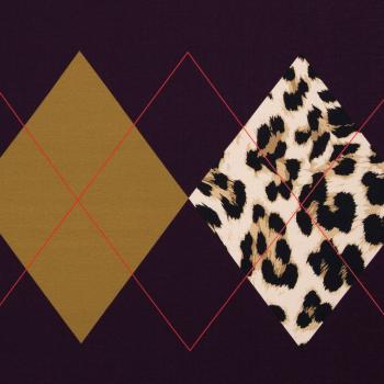 French Terry mit Rautenpower - Geoluxe Argyle by ki-ba-doo, Violett