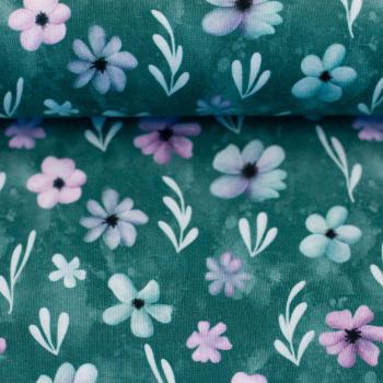 Preview: Modal French Terry Velvet Bloom