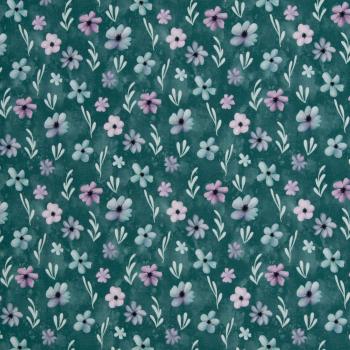 Modal French Terry Velvet Bloom