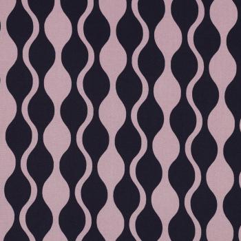 Viskose, Lenzing EcoVero, abstraktes Design Navy/Mauve