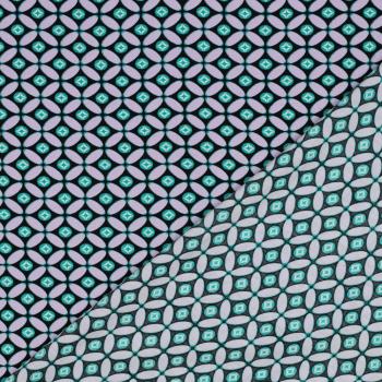 Viskose, Lenzing EcoVero, retro Design Black/Lilac