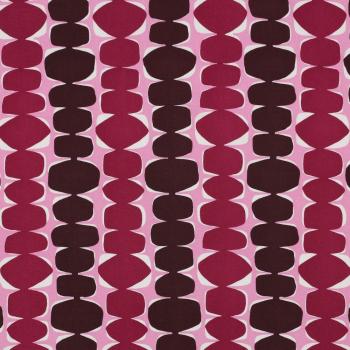 Nachhaltige Eleganz mit kreativem Flair: EcoVero-Viskose mit abstraktem Muster, fuchsia