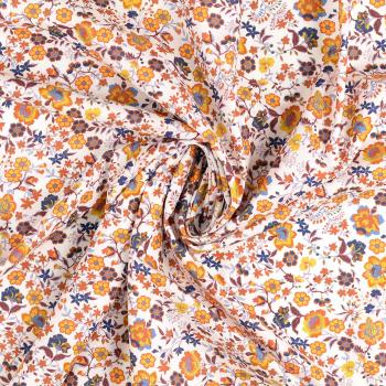 Baumwoll Voile mit kleinem blumigen Digitaldruck