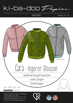 Papierschnittmuster Blouson Cara von ki-ba-doo