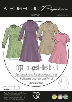 Papierschnittmuster Kleid Inga von ki-ba-doo