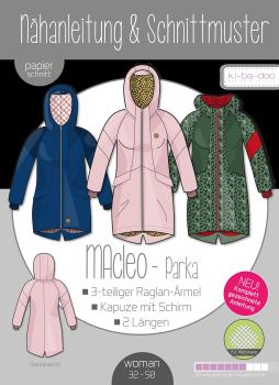 Papierschnittmuster Parka Macleo von ki-ba-doo