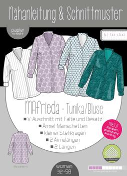 ​Papierschnittmuster Bluse Mafrieda von ki-ba-doo