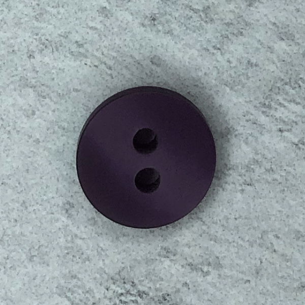 Blusenknopf - matt schimmernd -  13 mm - brombeer