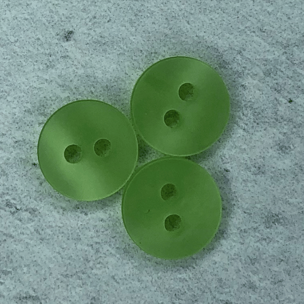 Blusenknopf - matt schimmernd -  13 mm - leichtgrün