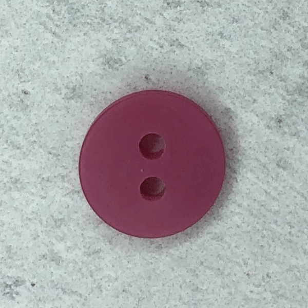 Blusenknopf - matt schimmernd -  13 mm - pink