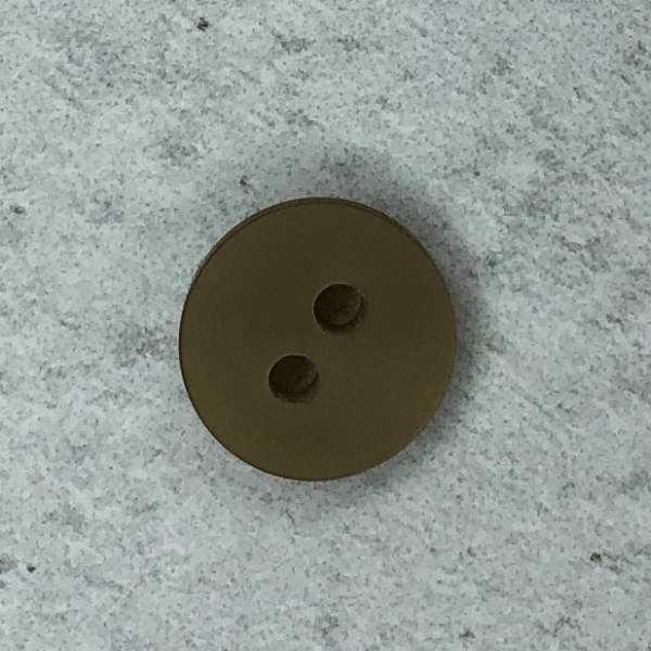 Blusenknopf - matt schimmernd -  13 mm - beige