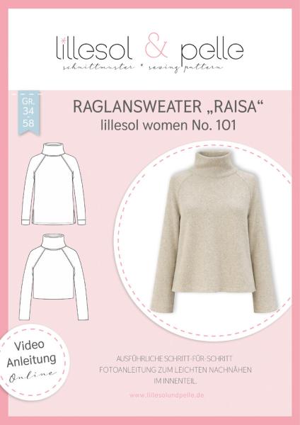 Papierschnittmuster Lillesol women No.101 Raglansweater Raisa