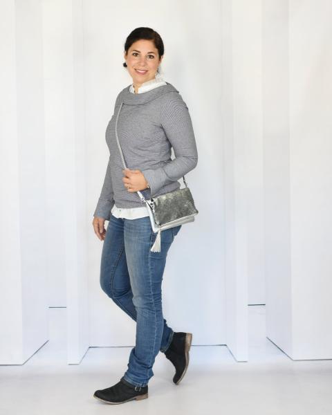 Papierschnittmuster Shirt mit U-Boot-Kragen, lillesol women No. 47