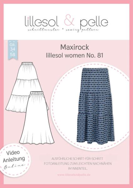Papierschnittmuster Maxirock lillesol women No. 81