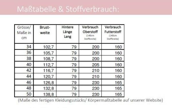 Papierschnittmuster lillesol women No. 98 Kurzmantel "Tavia"