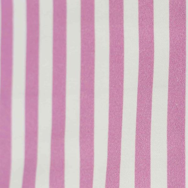 Stretch-Satin Martha, Streifen rosa-weiß