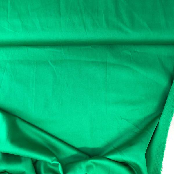 Baumwoll - Satin, uni, grün