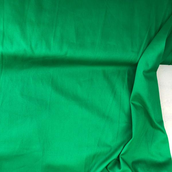 Baumwoll - Satin, uni, grün