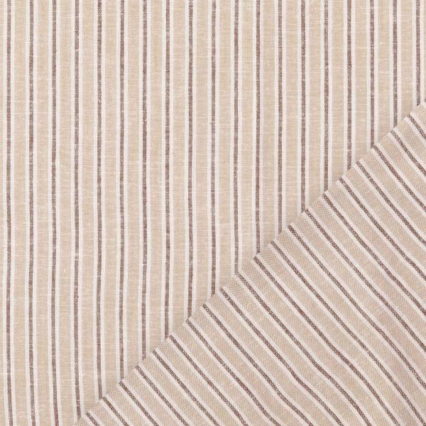 Viskose‑Leinen Stoff mit Streifen – leichter Stoff für Blusen, Kleider und Hosen