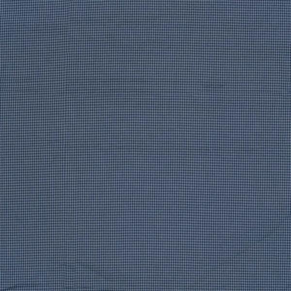 Seersucker Marine/Jeansblau kleines Karo – leichter Stoff